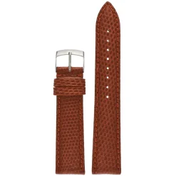 FIRENZE Tan Italian Made Genuine Lizard Watch Strap W681