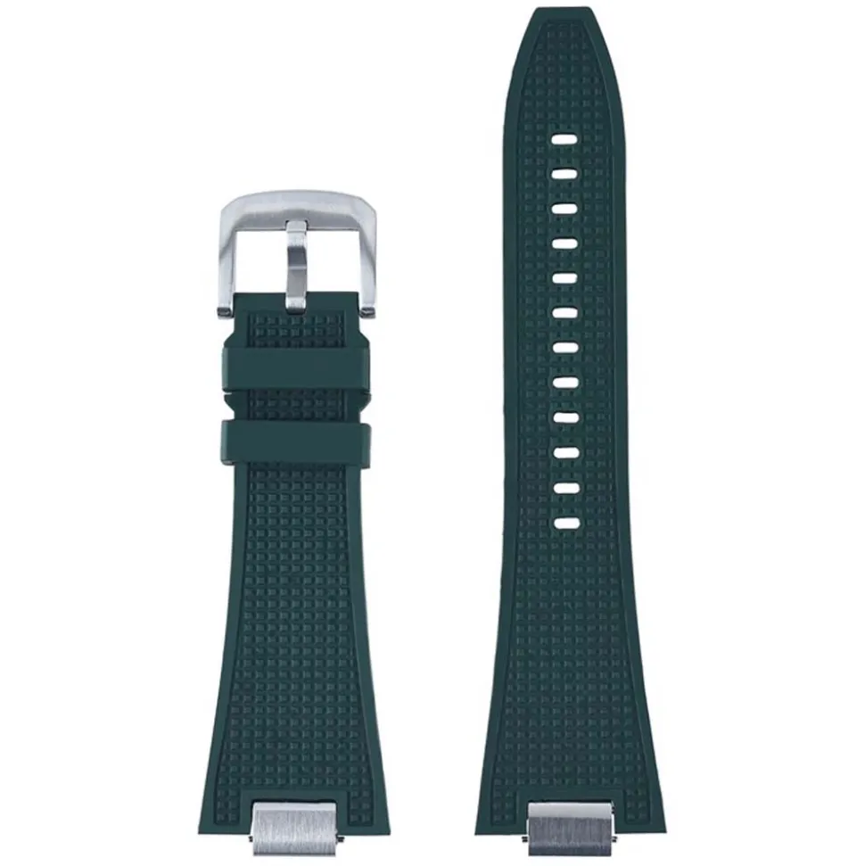 Flex | Green Tissot PRX40 Style FKM Rubber Watch Strap | PRX105