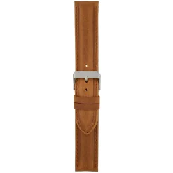 FORBES Matt Finish Tan Heavy Padded Leather Watch Strap W973
