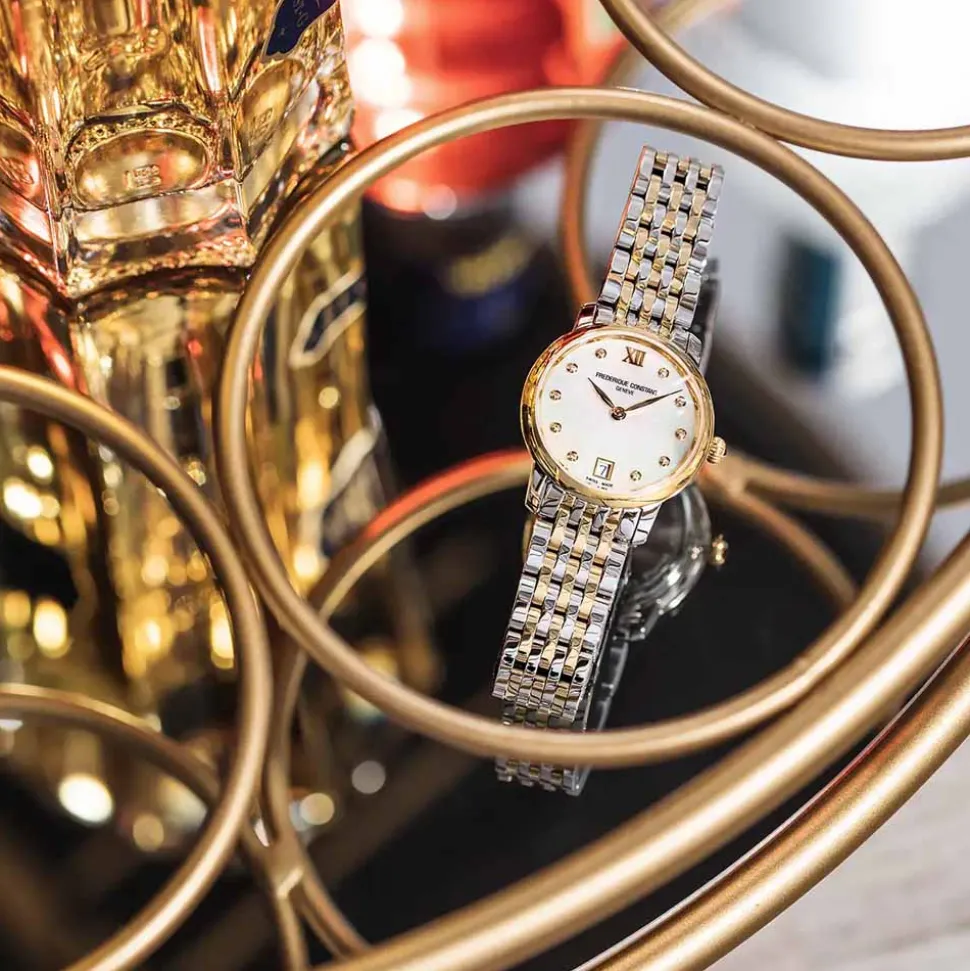 Frederique Constant | Slimline Two Tone Diamond Dial | FC-220MPWD1S23B