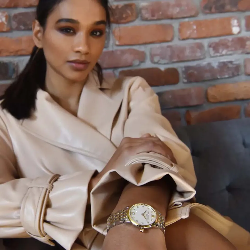 Frederique Constant | Slimline Two Tone Diamond Dial | FC-220MPWD1S23B