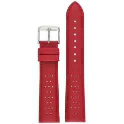 Goodwood | Red Perforated Leather Strap | WH827