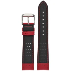 Goodwood | Red Perforated Leather Strap | WH827