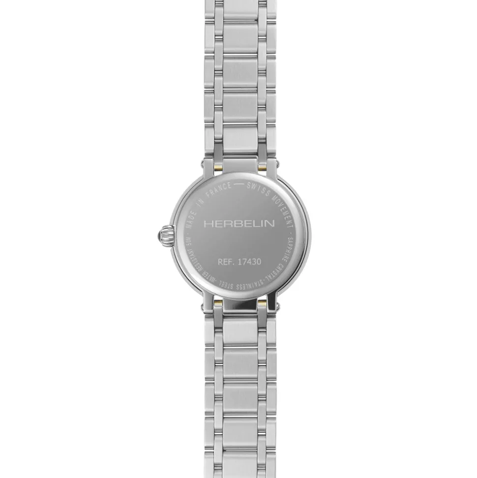 Herbelin | Galet Silver Dial Two Tone Bracelet 28mm | 17430BT28
