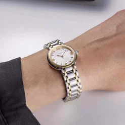Herbelin | Galet Silver Dial Two Tone Bracelet 28mm | 17430BT28