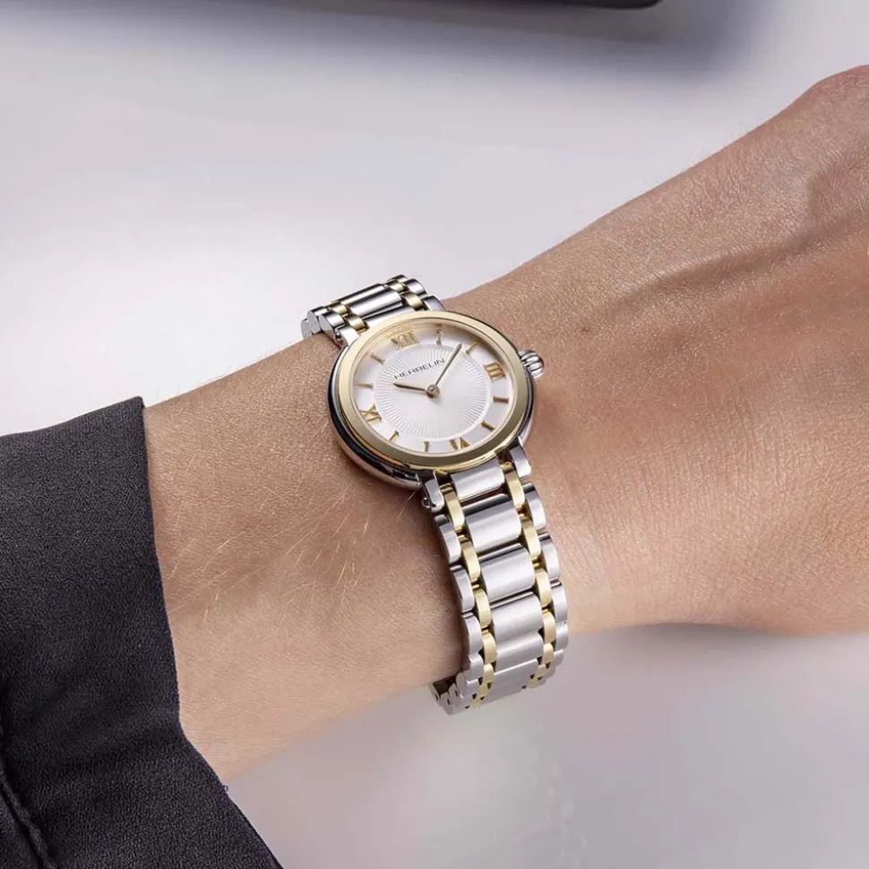 Herbelin | Galet Silver Dial Two Tone Bracelet 28mm | 17430BT28