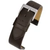 HOXTON Extra Long Brown Plain Leather Flat Profile Watch Strap WX105