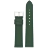 HOXTON Green Plain Leather Flat Profile Watch Strap W106