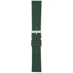HOXTON Green Plain Leather Flat Profile Watch Strap W106
