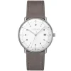 JUNGHANS – Max Bill Mega Solar Titanium Leather Strap Watch 59/2021.02