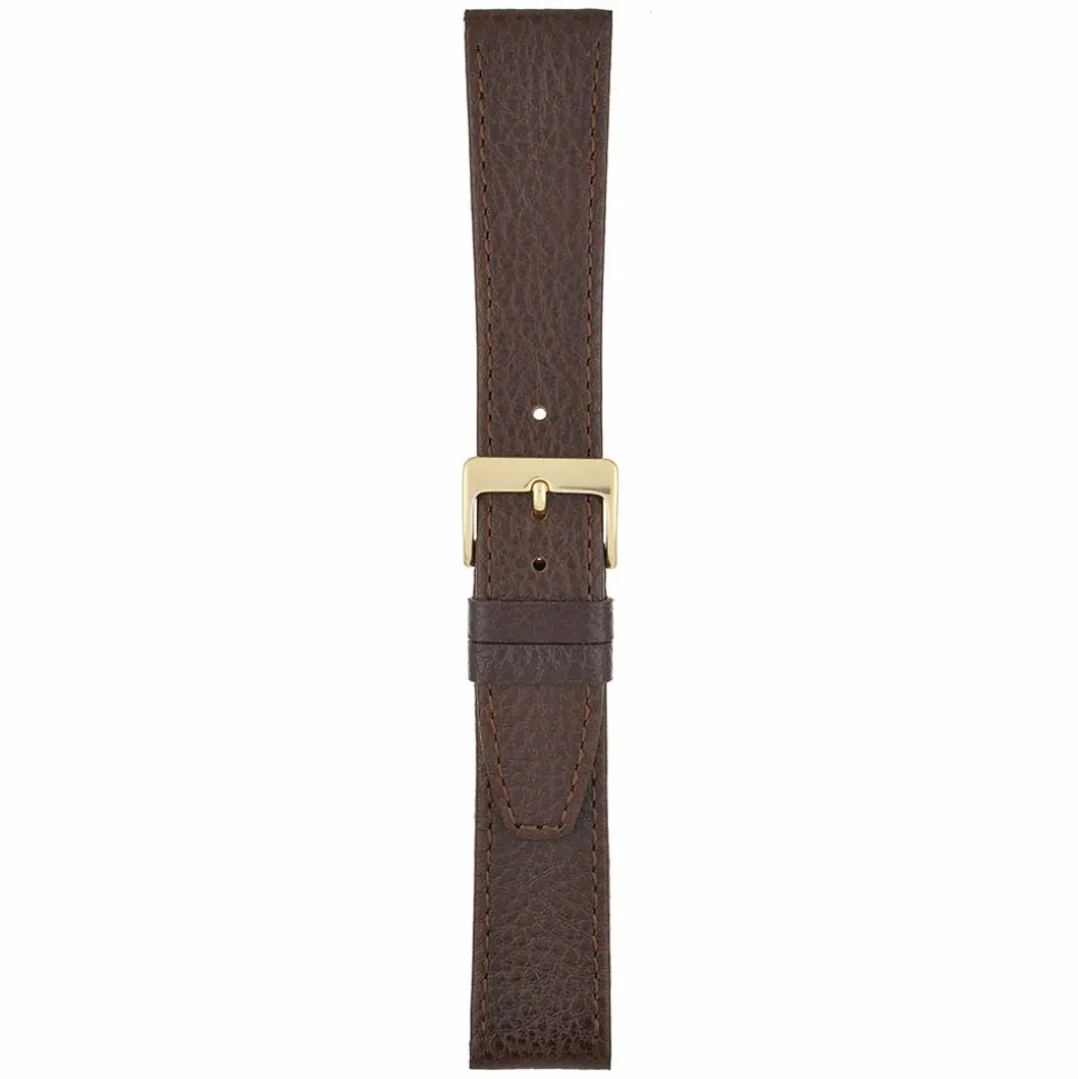 Lowe | Brown Glazed Buffalo Grain Strap | W300