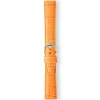 LULWORTH Orange Antique Croco Grain Leather Watch Strap LS1209/27