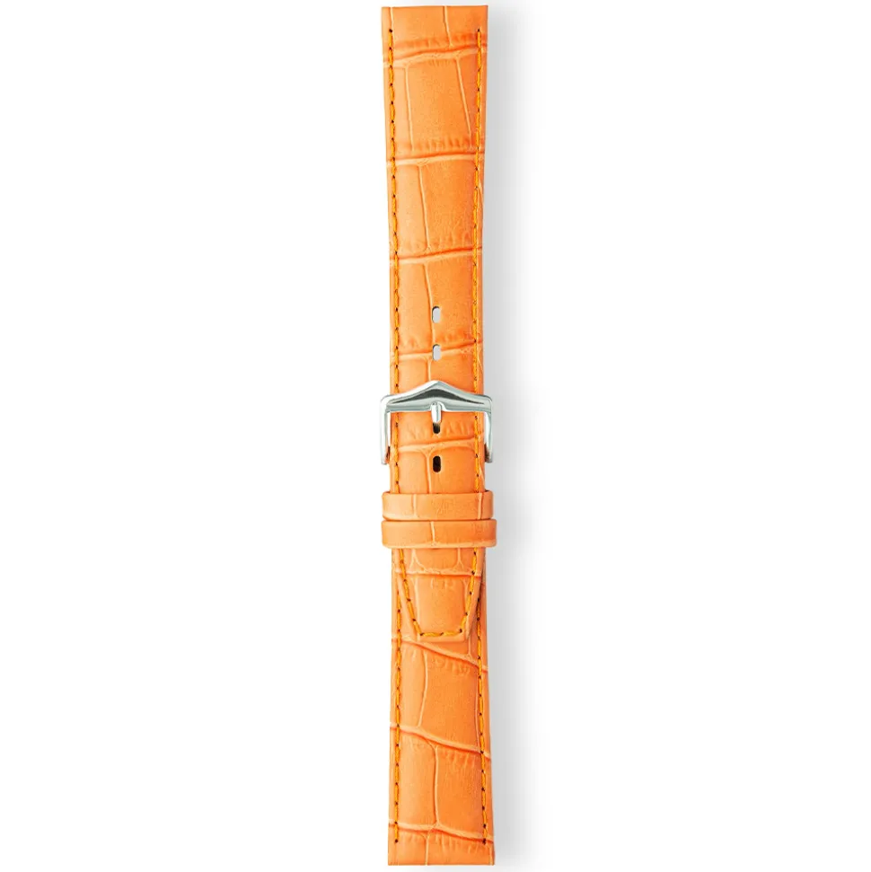 LULWORTH Orange Antique Croco Grain Leather Watch Strap LS1209/27