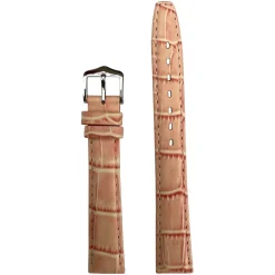 LULWORTH Pastel Pink Antique Croco Grain Leather Watch Strap LS1209/15