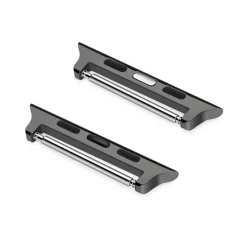 Marston | Black Adaptors to fit Compatible Apple Watch® Strap | S-APLADAP4
