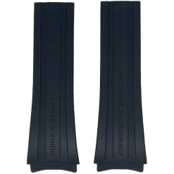 Mühle-Glashütte | Black Rubber Strap 22mm for S.A.R. Mission Timer | BLACKSTRAP.M1-51-03-KB