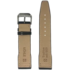 Mühle-Glashütte | Black Strap 22mm for Terrasport I | BLACKSTRAP.M1-37-74-LB