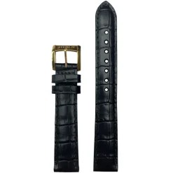 MICHEL HERBELIN – Black Crocodile Grain Leather Strap 16mm 16915 – 16 478 NOIR 14