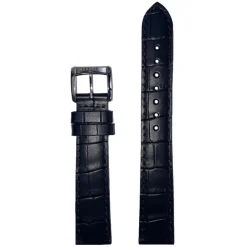 MICHEL HERBELIN – Black Crocodile Grain Leather Strap 16mm 17478 – 16 478 NOIR 14