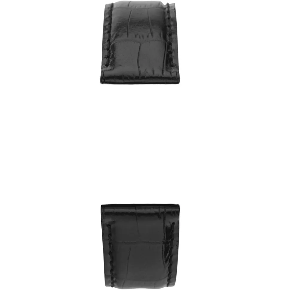 MICHEL HERBELIN – Black Crocodile Grain Leather Strap 21mm 17468 – 21 468 NOIR 18