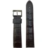 MICHEL HERBELIN – Brown Crocodile Grain Leather Strap 21mm 1947 – 21 947 MARO 18