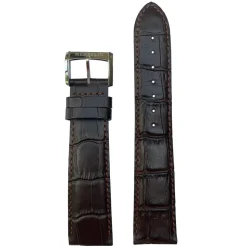 MICHEL HERBELIN – Brown Crocodile Grain Leather Strap 21mm 1947 – 21 947 MARO 18