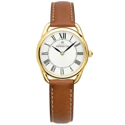 MICHEL HERBELIN – Equinoxe Leather Strap Watch 17497/P08GO