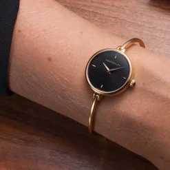 Michel Herbelin | FIL Black Dial Bangle Watch | 17206/BP14