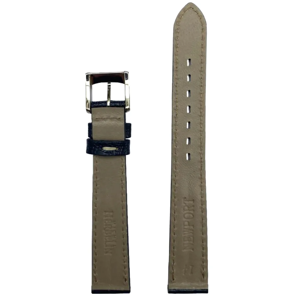 MICHEL HERBELIN – Navy Teju Newport Leather Strap 14mm 12855 – 14 859 BLEU 12