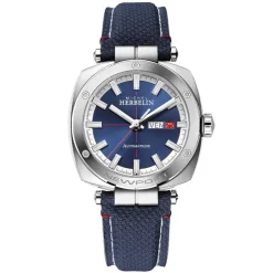 MICHEL HERBELIN – Newport Heritage Automatic Blue Strap Watch 1764/42