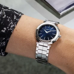 MICHEL HERBELIN – Newport Slim Blue Dial Bracelet Watch 16922/B60
