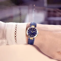 MICHEL HERBELIN – Newport Women’s Leather Strap Watch 14255/T35