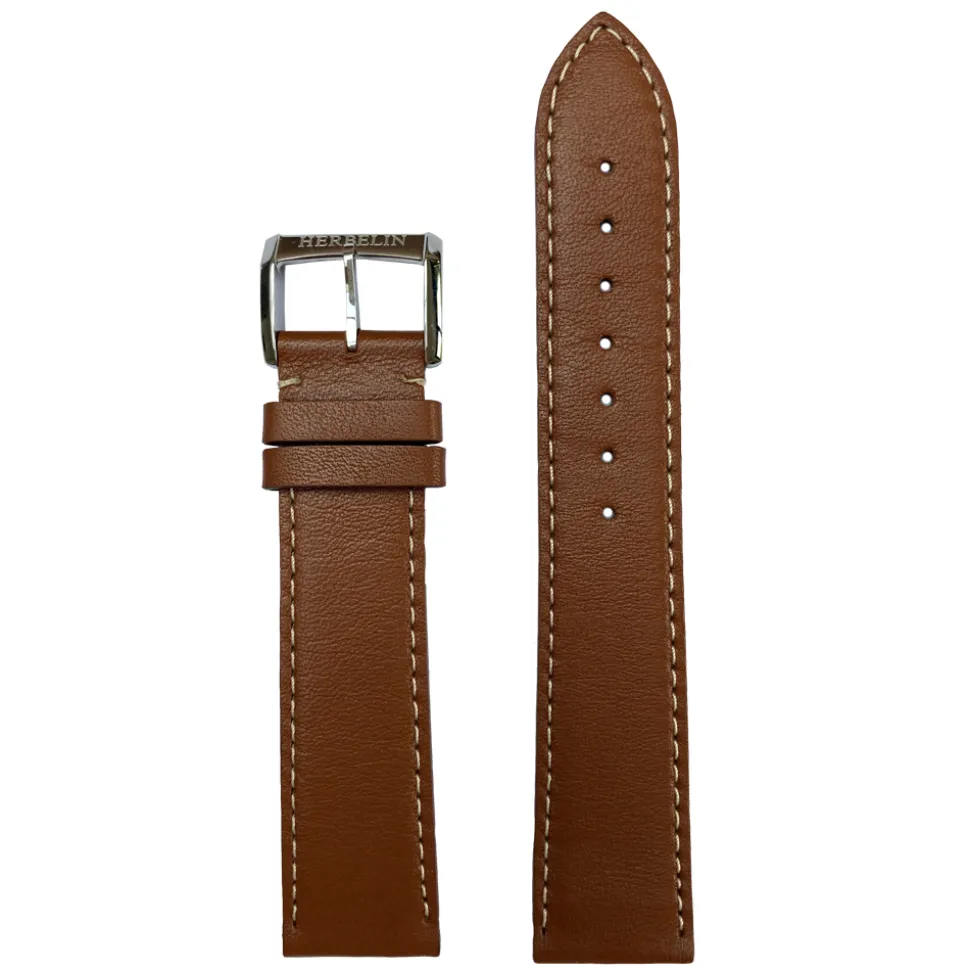 MICHEL HERBELIN – Tan Leather Strap 20mm 19515 – 20 515 LION 18