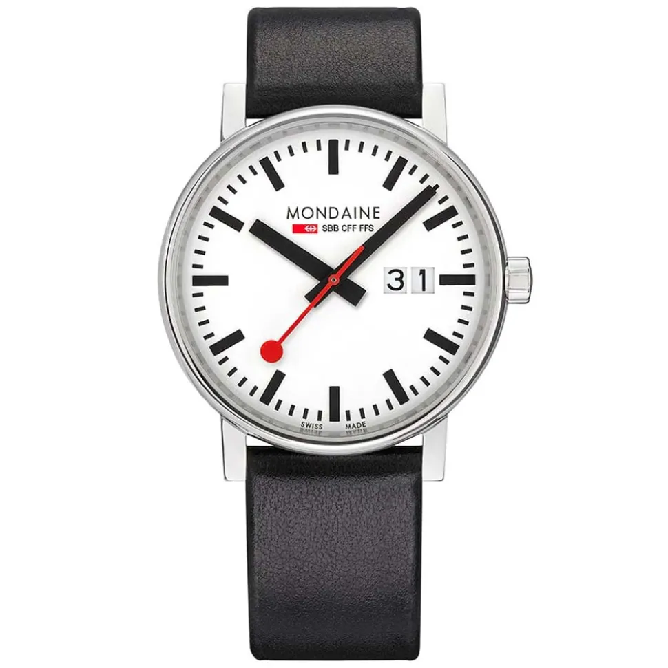 Mondaine | Evo2 Big Date 40mm Vegan Strap Watch | MSE.40210.LBV
