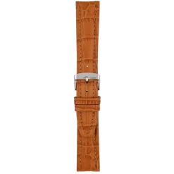 Newton | Tan Matt Alligator Grain Padded Strap | WH887