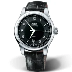 Oris | Black Leather Strap 20mm Classic Date model 7594 | 07 5 20 11