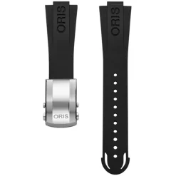 Oris | Black Rubber Aquis Strap 24mm Complete for models 7730, 7733, 7743 | 07 4 24 64EB