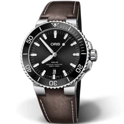 Oris | Brown Leather Aquis Strap 24mm Complete for models 7730, 7743 | 07 5 24 10EB