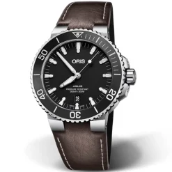 Oris | Brown Leather Aquis Strap 24mm Complete for models 7730, 7743 | 07 5 24 10EB