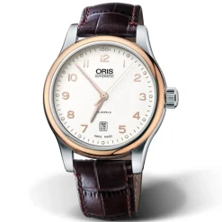 Oris | Brown Leather Strap 20mm Classic Date model 7594 | 07 5 20 12