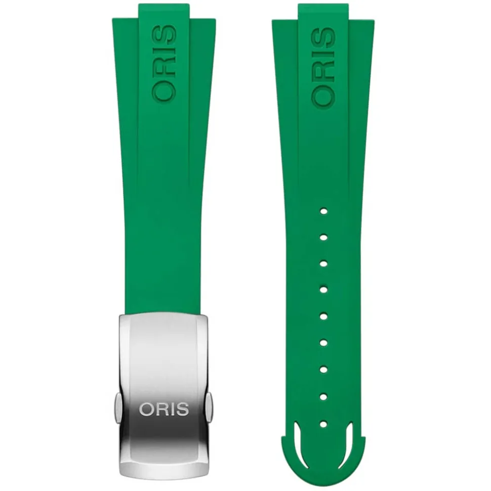 Oris | Green Rubber Aquis Strap 22mm with Patent Clasp model 7769 | 07 4 22 47EB