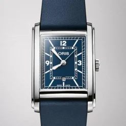 Oris | Rectangular Blue Dial Watch | 01 561 7783 4065-07 5 19 17