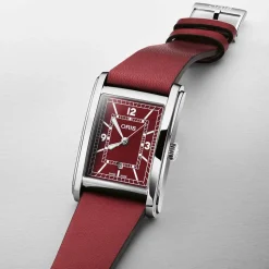Oris | Rectangular Red Dial Watch | 01 561 7783 4068-07 5 19 18