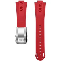 Oris | Red Rubber Aquis Strap 24mm Complete for model 7730 | 07 4 24 66EB