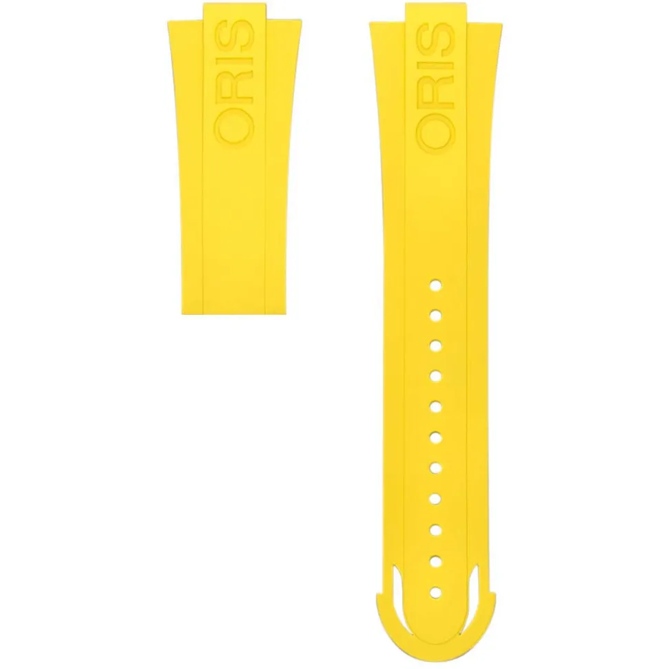 Oris | Yellow Rubber Aquis Strap 26mm Band Only model 7653 | 07 4 26 33NB