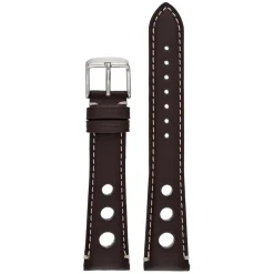 RALLY Brown Rally Style Leather Watch Strap WH625