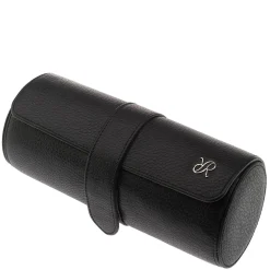 RAPPORT – Berkeley Three Watch Travel Roll in Black Leather D180