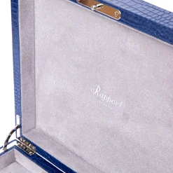 RAPPORT – Brompton Eight Watch Box in Blue Leather L266