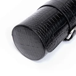 RAPPORT – Brompton Three Watch Travel Roll in Black Leather D164