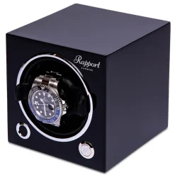 Rapport | Evo Cube Single Watch Winder Black | EVO40